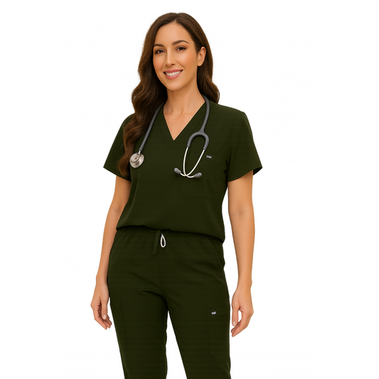 Fashion Surgical Uniforms Medical Scrub Set Doctor Nurse Clinical Workwear Nursing Suit Beauty Spa Work Clothes Scrubs Top Pants